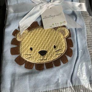 Starting out baby boy blanket Lion 30”x40”